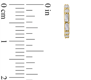 <b>Hoops</b> earrings Diamond Earrings Gold And <b>Silver</b> Earrings Natural and Lab Grown Diamond Earrings Fine Jewelry for Women - Product Image 3