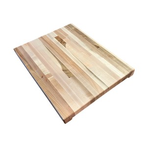 Planche à découper en bois massif écologique, de qualité supérieure, antidérapante, grande taille, avec rainure pour les jus, pour la cuisine - Product Image 3