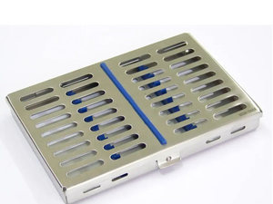 Cassette d'instruments de stérilisation dentaire, 10 pièces, plateau en acier inoxydable pour autoclave, boîte de rangement manuelle, certifiée CE - Product Image 4