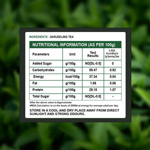 Té Negro Tvoy Darjeeling First Flush, 20 Bolsitas de Té (1.8g), Mezcla Fresca y Terrosa con Aroma Cautivador - Product Image 4