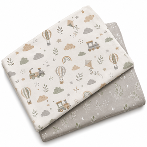 Factory Wholesale <b>Cute</b> Pattern Baby Bed Sheet Fabric Woven Infants Cotton with Animals Flower Printing Blackout Feature - Product Image 3