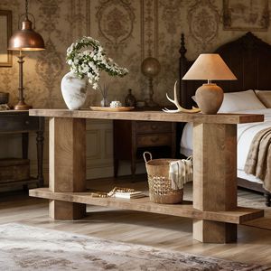 Consolle a 2 livelli per corridoio e utilizzo dietro il divano - Product Image 2