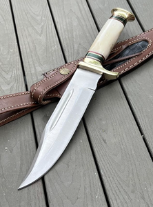 Couteau de chasse et de survie artisanal en acier à haute teneur en carbone, lame fixe, pointe en bois, qualité industrielle, garantie 3 ans, OEM ODM, vente en gros - Product Image 2
