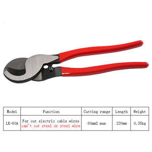 Pince coupante pour câbles en acier au carbone de style allemand, outil manuel de coupe de fils de cuivre pour couper des câbles de 60 mm² par Dentavex Corporation - Product Image 4