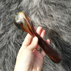 Ensemble de cuillères en corne de buffle écologiques faites à la main pour les maisons modernes, durables, fabriquées à partir de corne naturelle véritable et sans cruauté - Product Image 6