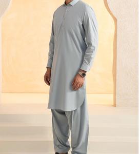 Ropa Islámica para Hombre 100% Algodón, Shalwar Kameez Liso, Transpirable, Venta al Por Mayor, Vestido Musulmán Salwar Kameez Hecho en Pakistán - Product Image 2