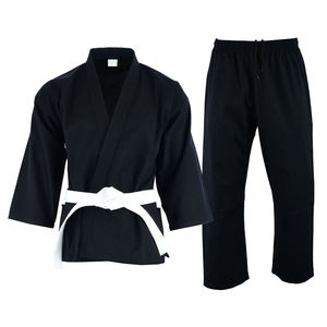 Tenue de boxe pour adultes, idéale pour débutants et entraînements avancés en arts martiaux, sessions de dojo, vêtements de performance 100 % coton, coupe ample - Product Image 1