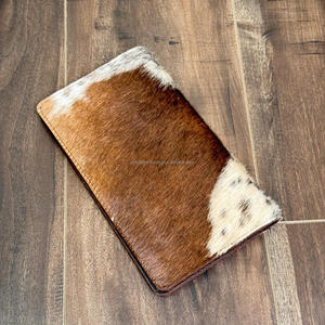 กระเป๋าสตางค์ผู้ชายแบรนด์ดังกระเป๋าสตางค์หนังวัวแท้ยาวพับสองทบสำหรับทุกเพศ - Product Image 5