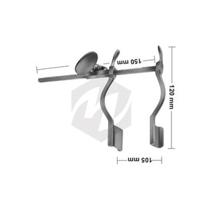 Retractor Lateral Manual de Acero Inoxidable BALFOUR-BABY, 27 mm de Profundidad, 21x24 mm, Autoestático, Instrumentos Quirúrgicos Ortopédicos Abdominales - Product Image 4