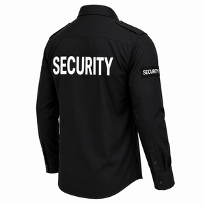 Camisa de Uniforme de Guardia de Seguridad de Alta Calidad a Precio de Fábrica, Manga Larga, con Epaulettes, Color Sólido, Venta al Por Mayor, Logotipo Personalizado, para Aeropuerto - Product Image 6
