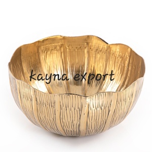 Luxury Modern Gold Plated <b>Metal</b> <b>Bowl</b> with Fruit Pattern Eco-Friendly Home & Hotel Decor for Party Use - Product Image 4