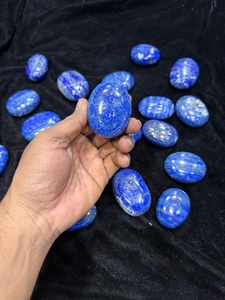 Pierre de méditation en lapis-lazuli naturel, polie à la main, cristal bleu, pierre de guérison pour la méditation, le Reiki, la décoration de la maison, cadeau - Product Image 2