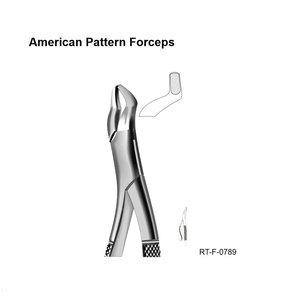 Forceps d'extraction dentaire ergonomiques en acier inoxydable, modèle américain, certifiés CE, garantie de 2 ans, Roboz Tech Pakistan - Product Image 1