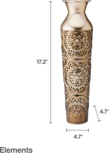 Florero Moderno de Aluminio Hecho a Mano, Adorno Decorativo Contemporáneo para el Hogar, Ideal para Residencias, Hoteles y un Estilo de Vida de Lujo - Product Image 3