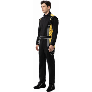 Nuevo Conjunto de Traje de Karting para Adultos, Color Sólido, Cuello Alto, Mangas Largas, con Logotipo Personalizado - Product Image 4