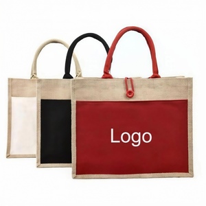 Sacs en jute naturels écologiques de qualité supérieure, pliables, lavables, pour l'épicerie, les cadeaux, l'emballage, utilisation mondiale, approvisionnement du Bengale occidental - Product Image 4