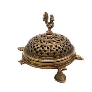 Quemador de incienso tradicional árabe de lujo en latón, set de Bakhoor con Oud, Sándalo, Lavanda, Jazmín, Cilantro, regalo islámico para el hogar. - Product Image 1