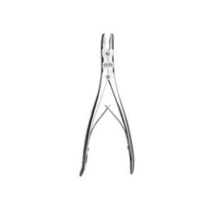 Fórceps ortopédicos de acero inoxidable curvo Ruskin Bone Rongeur Fuente de alimentación manual Suministro de atención médica de OldMed Instruments - Product Image 3
