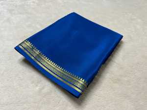 Reine Viskose-Seide Chit Pallu Saree Weich Leichtgewichtig 120g Schnelltrocknend Moderne Damenkleidung für Alle Jahreszeiten Diwali Hochzeit Casual Ethnische Tracht - Product Image 5