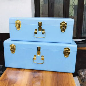 กล่องเก็บของอเนกประสงค์โลหะสีฟ้าอ่อนแบบคลาสสิก - Product Image 1