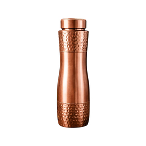 Luxury Pure Copper Conical <b>Water</b> <b>Bottle</b> <b>1</b> <b>Litre</b> Sleek Tapered Plain Matte Leak Proof Ayurvedic Drink Flask - Product Image 6