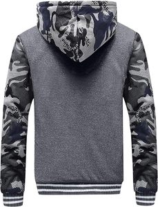 Polar Fleece Zipper Hooded Sweatshirt for Men and Women Thickened Fleece Outdoor Autumn and Winter Warm Jacket - Product Image 5