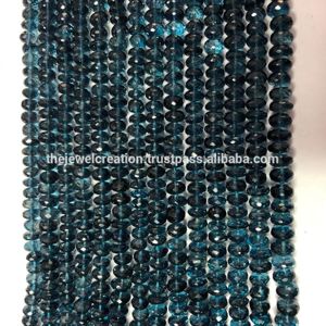 Cuentas Sueltas de Topacio Azul de Londres Natural de 5mm, Facetadas en Forma de Rondelle, Hilo de Cuentas, Proveedor Mayorista, Tendencia, Calidad AAA, Online - Product Image 3
