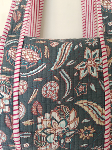 Bolsa de lona ligera de algodón a rayas, asas suaves, cierre de cremallera, capacidad de 20-35L, mochila de viaje unisex - Product Image 3