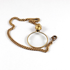 ทองเหลืองมินิแว่นขยายสะสมสไตล์โบราณสําเร็จรูปพวงกุญแจพวงกุญแจเดินเรือ - Product Image 2