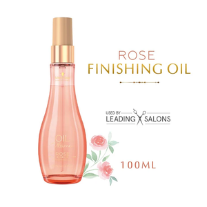 Professional Hair Serum Dry Frizzy Hair <b>Rose</b> Finishing Oil Soft Smoothness Shine Booster <b>Light</b> Weight Leave In Treatment 100ml - Product Image 2