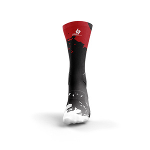 LUUK Crew Athletic <b>Socks</b> Red <b>Black</b> Dot Pattern Knitted Breathable Running <b>Socks</b> for Adults Summer Sport Wear - Product Image 5