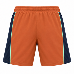 Men's Custom Terracotta Navy Eco-Friendly <b>Waterproof</b> Breathable Performance Style Color Blocked Quick Dry Sport <b>Shorts</b> - Product Image 3