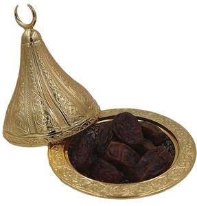 Maravilloso Plato de Servir con Almendras, Anacardos y Pasas, Hecho a Mano en Metal, Plato de Frutos Secos para Mesa de Ramadán - Product Image 2