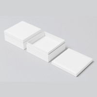 Boîte à montre magnétique en carton pour commande minimale, boîte de luxe avec couvercle et base, boîtes cadeaux, logo personnalisé