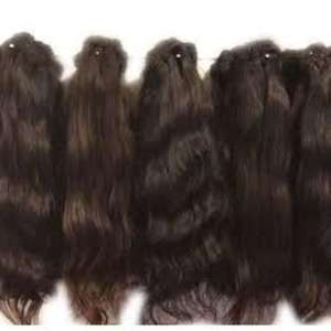 Extensiones de cabello humano 100% de aspecto natural, color marrón sedoso, de la mejor calidad, con clip, para uso diario de mujeres. - Product Image 1