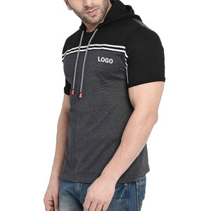 Camiseta de hombre con bloques de color al por mayor, precio de fábrica, OEM, gran cantidad / Sudadera con capucha de hombre con bloques de color, pedido directo de fábrica, OEM - Product Image 6