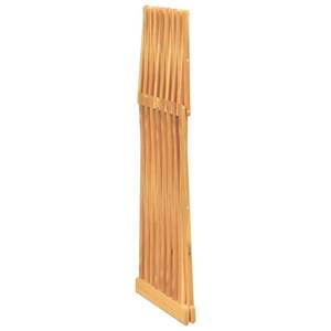 Taburete Plegable de Madera Maciza de Teca de 15.7"x12.8"x27.6" para Uso en Jardín - Product Image 5