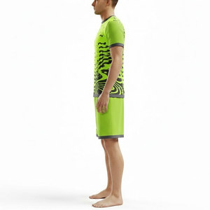 Men Soccer Wear 100% Polyester Football Kit Shirt Full <b>Sets</b> Uniforms Football Jersey Soccer Wear for Men Custom Uniform Supplier - Product Image 3