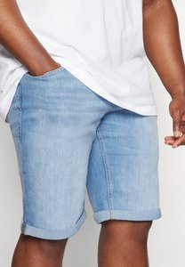 Shorts de Mezclilla Casuales y Transpirables para Hombre, Cintura Elástica Azul, 100% Algodón - Product Image 3