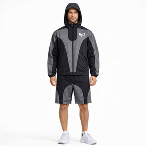 Veste coupe-vent à blocs de couleur personnalisés pour hommes – Style Y2K, imperméable, streetwear, fournisseur en gros aux États-Unis - Product Image 1