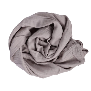 Manta de algodón de color sólido, tejida, suave, beige, ligera, acogedora y cómoda para bebés y niños pequeños. - Product Image 3
