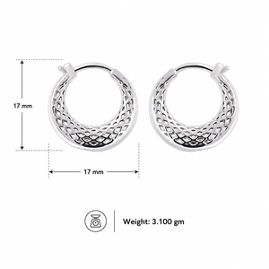 STYLISH INDIAN BOHEMIAN HOOP <b>EARRINGS</b> FOR WOMEN 925 STERLING SILVER PLATED LIGHTWEIGHT FASHION JEWELRY ANNIVERSARY GIFTS DATING - Product Image 5