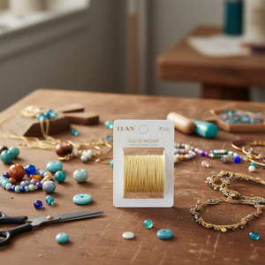 Filo per macramè ILAN 1 mm 100 m giallo, cordoncino per artigianato e creazione di gioielli fai da te - Product Image 3