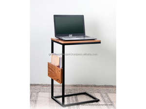 Mesa de Centro en Forma de C para Sofá, Cama, Escritorio Grande, Mesa Auxiliar Moderna con Marco de Madera para Sala de Estar, Comedor, Dormitorio - Product Image 3