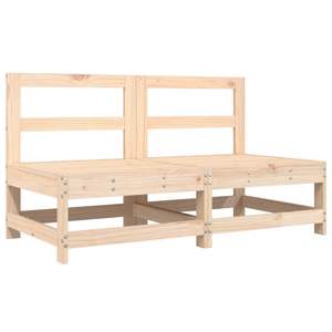 Conjunto de Muebles de Jardín Grandes de Madera de Pino Maciza y Contrachapada, Colección de Madera Natural - Product Image 3