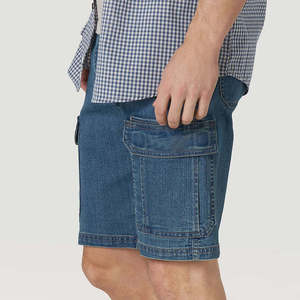 Pantalones Cortos Bermuda de Mezclilla Casuales para Hombre, con Cordón Ajustable, Bordado, Tejido Transpirable de Secado Rápido, para Playa, Verano, con Bolsillos - Product Image 4