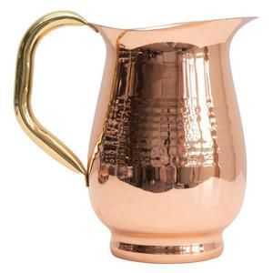 Ensemble de carafes en cuivre pour le stockage d'eau minérale naturelle, ensemble en métal avec verres, durable, réutilisable, vaisselle de cuisine et de salle à manger. - Product Image 6
