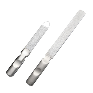 Lime à ongles professionnelle double face en émeri, vente en gros, marque privée, grain 100/180, logo personnalisé, lime pour manucure et pédicure - Product Image 1
