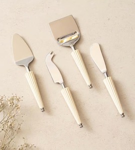 Designer Metal <b>Cheese</b> <b>Knife</b> <b>Set</b> Premium Serving Tools for Contemporary Dining Tables - Product Image 1