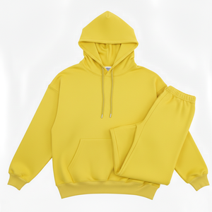 High Quality <b>Pullover</b> Hoodie Joggers <b>Men</b> Custom Two Piece All Season Casual Everyday Sportswear - Product Image 3